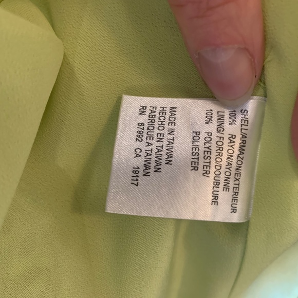 Sigrid Olsen Green & Pink Fitted Floral Top ~ Size 12 - Picture 6 of 7